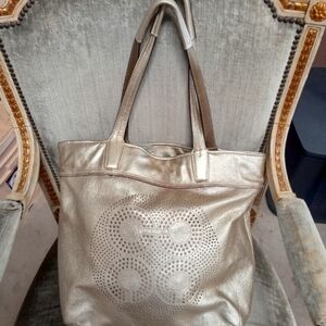 Gold and Silver Coach Purse